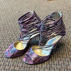 Jimmy Choo Purple/Pink Snakeskin Heels